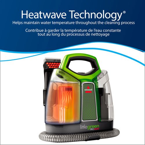 Bissell Little Green ProHeat Portable Carpet Cleaner (2513E) - Green - Image 2