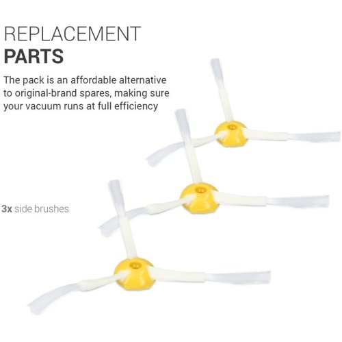 Replacement Side Brushes Compatible with Roomba - 800/900 Series 3-Piece Spare Part Brush Kit Compatible - Image 2
