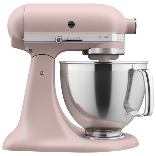 KitchenAid Artisan Tilt-Head Stand Mixer with Premium Accessory Pack - 5Qt - 325-Watt - Feathered Pink - Image 3