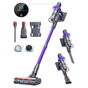 BuTure VC70 Cordless Vacuum Cleaner, Lightweight Handheld Vacuum, 450W 33KPa Stick Vacuum with Brushless Motor, up to 55 Min Runtime, for Pet Hair/Hardhood Floor/Carpet