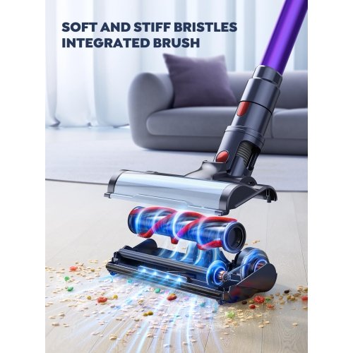 BuTure VC70 Cordless Vacuum Cleaner, Lightweight Handheld Vacuum, 450W 33KPa Stick Vacuum with Brushless Motor, up to 55 Min Runtime, for Pet Hair/Hardhood Floor/Carpet - Image 2