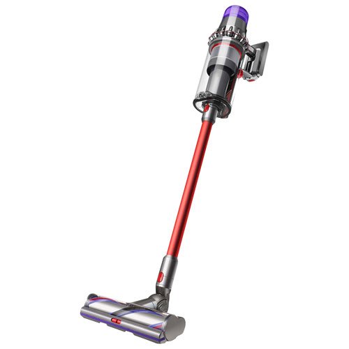 Dyson Outsize Total Clean Cordless Stick Vacuum with Extra Battery - Nickel/Red