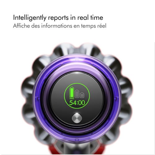 Dyson Outsize Total Clean Cordless Stick Vacuum with Extra Battery - Nickel/Red - Image 3